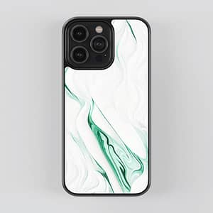 Green Wave Printed Mobile Cover - Vibrant Wave Pattern Phone Case - Wave Mobile Case